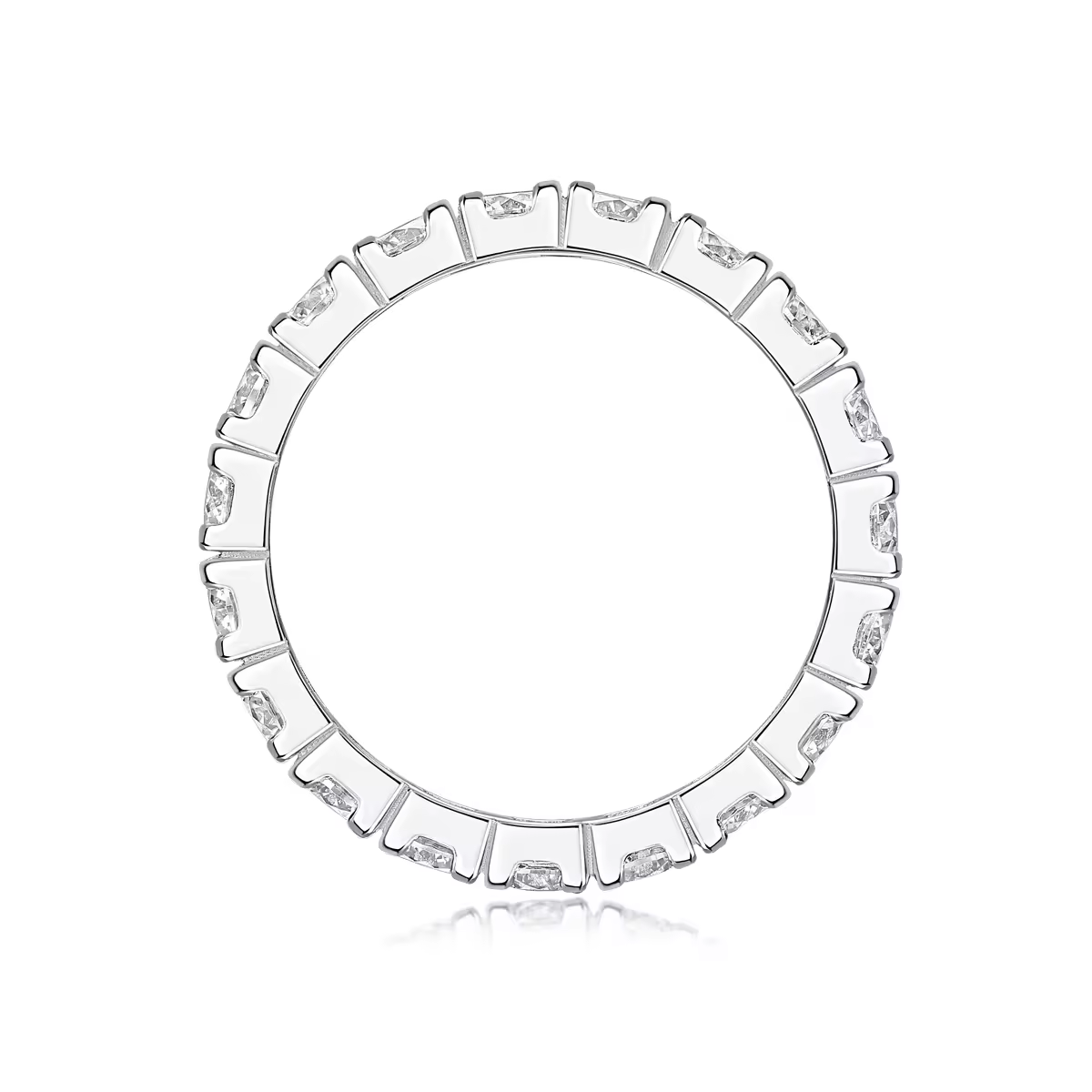 Stilvoll Funkeln: 925 Sterling Silber 1.9CT VVS1 D Moissanite Ring