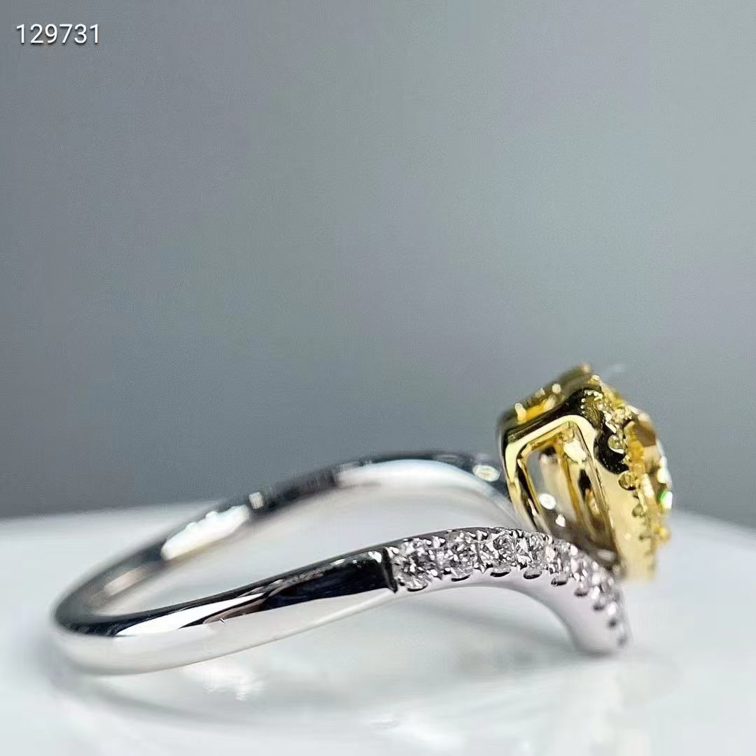 Sonnenkuss – NGTC-zertifizierter 18k Goldring mit 1,15 ct natürlichem Fancy Yellow Diamanten