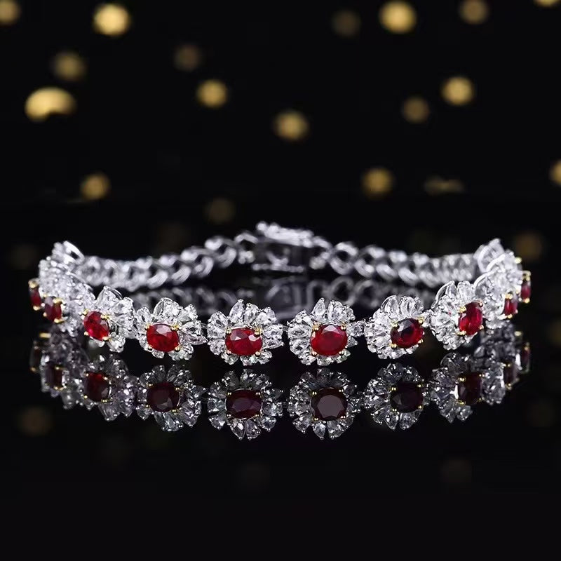 Rubin des Paradieses Armband – Ein Meisterwerk der Eleganz