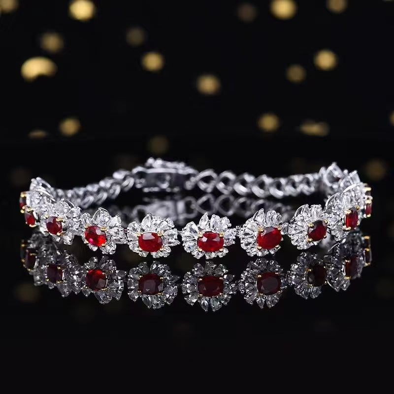 Rubin des Paradieses Armband – Ein Meisterwerk der Eleganz