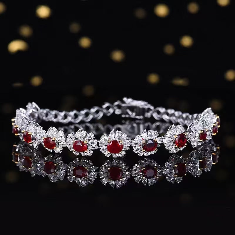 Rubin des Paradieses Armband – Ein Meisterwerk der Eleganz