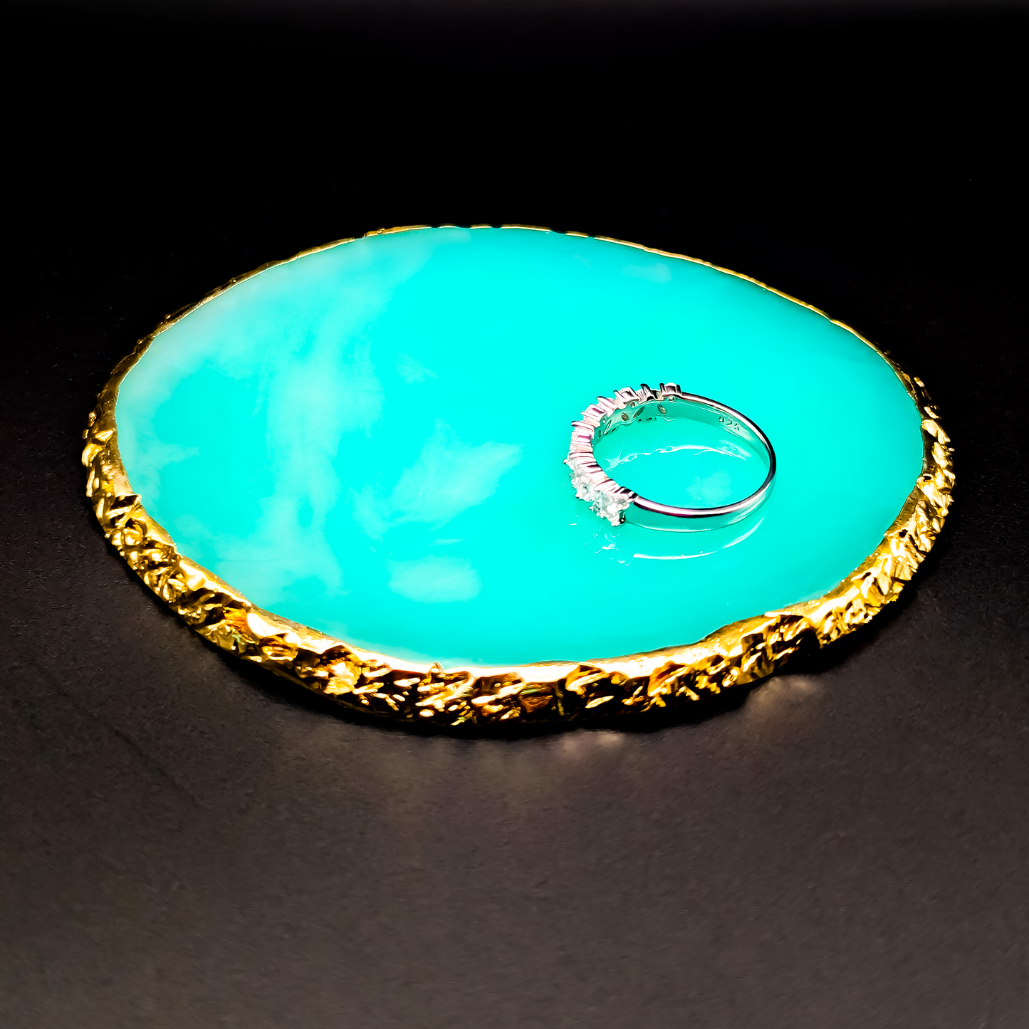 Mondschein Majestät – Exklusiver Sterling Silberring mit CZ-Tropfen