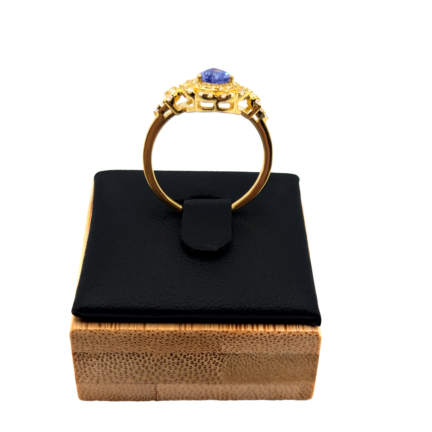 Himmelstropfen – Goldener Tropfen Ring der Eleganz