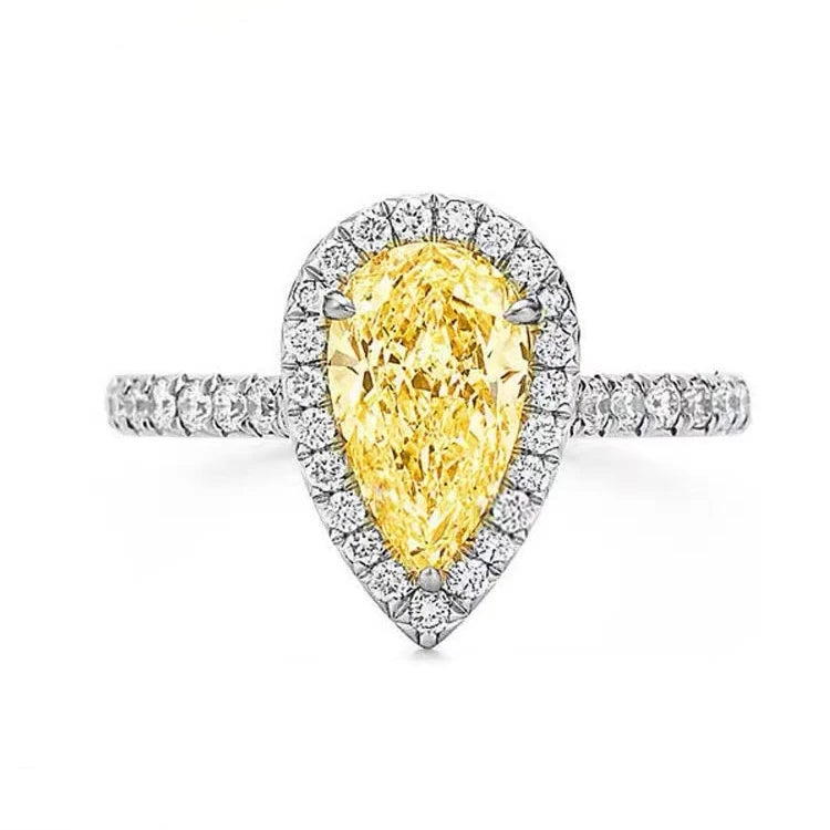 Anillo de oro blanco de 14 quilates con moissanita de 3,5 ct: un brillo que encanta