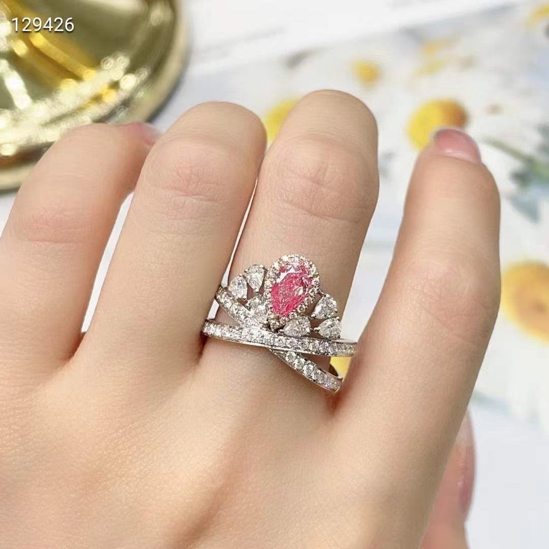 Crown Pink Diamond Ring – A symbol of exquisite taste and timeless elegance