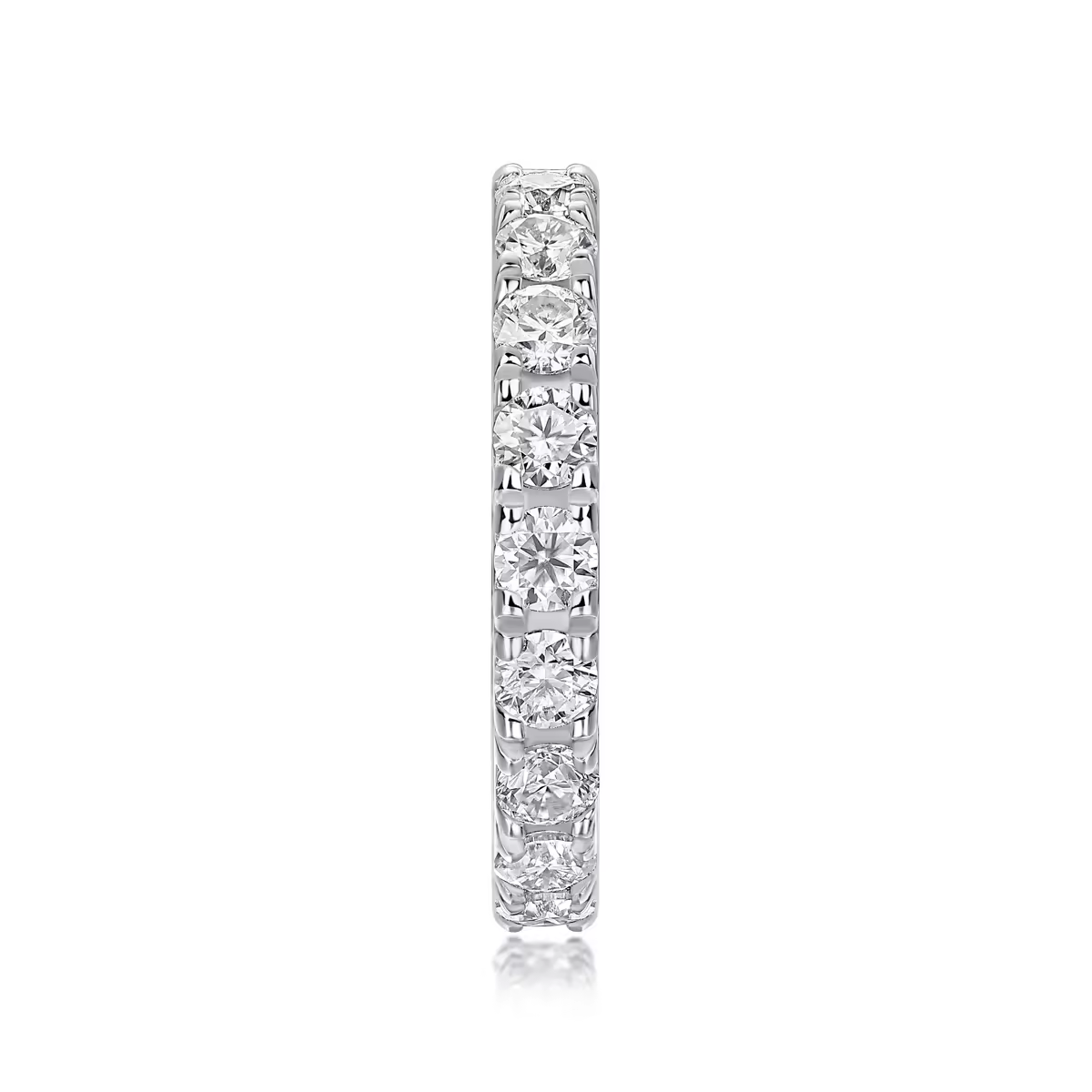 Stylish Sparkle: 925 Sterling Silver 1.9CT VVS1 D Moissanite Ring