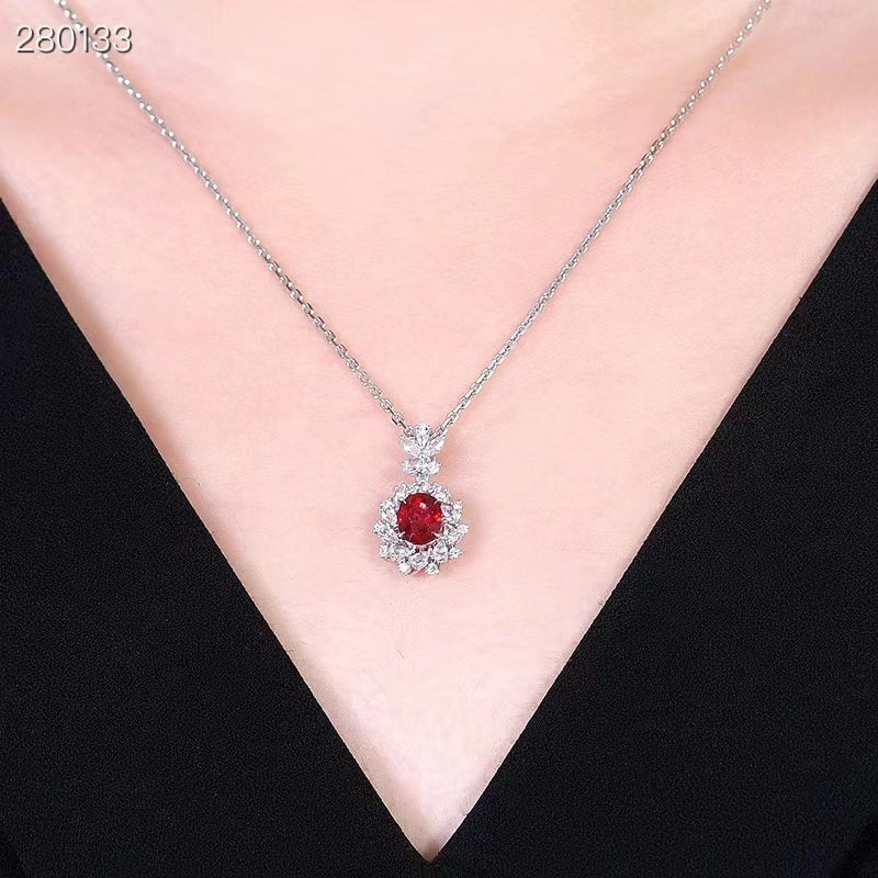 Royal Majesty - Exquisite GUILD Certified 18k 1.01 Carat Untreated Natural Ruby Pendant without Chain