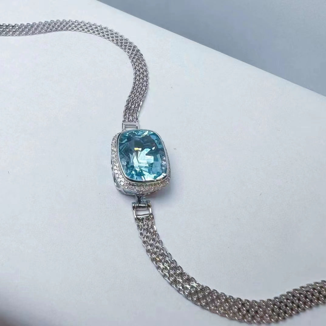 The timeless jewel: Santa Maria aquamarine bracelet in 18K gold