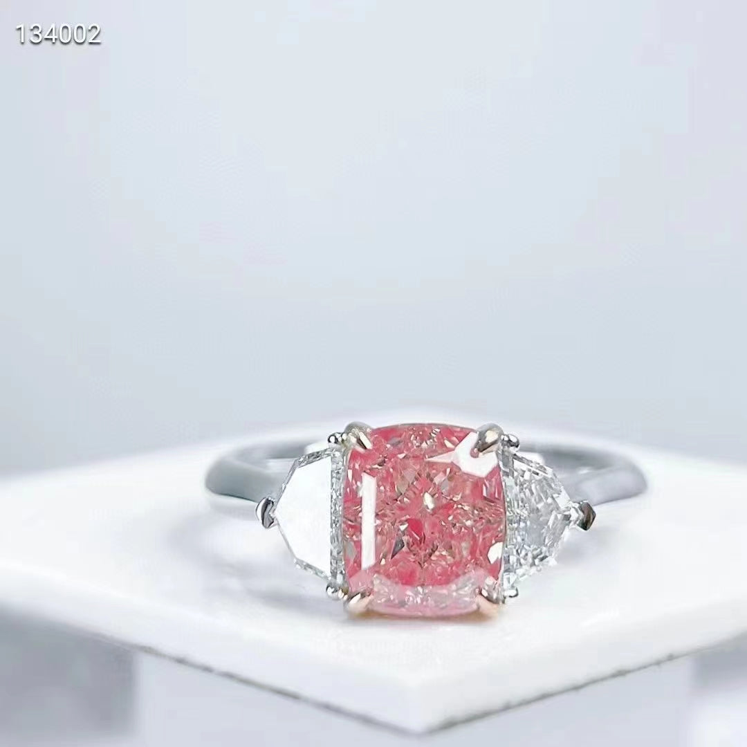 Pink Diamond Dream: 2.01 carat fancy pink diamond ring