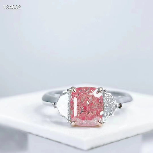 Pink Diamond Dream: 2.01 carat fancy pink diamond ring