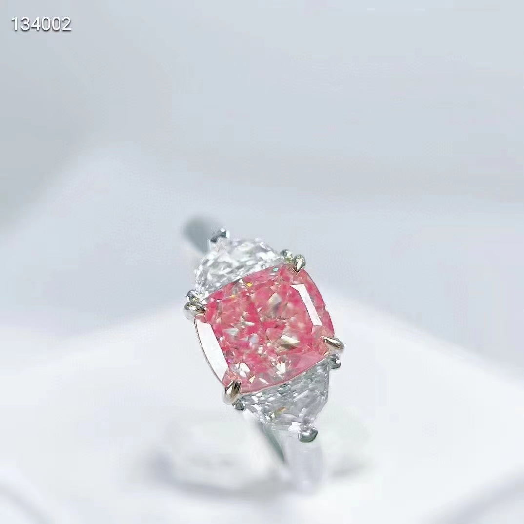 Pink Diamond Dream: 2.01 carat fancy pink diamond ring