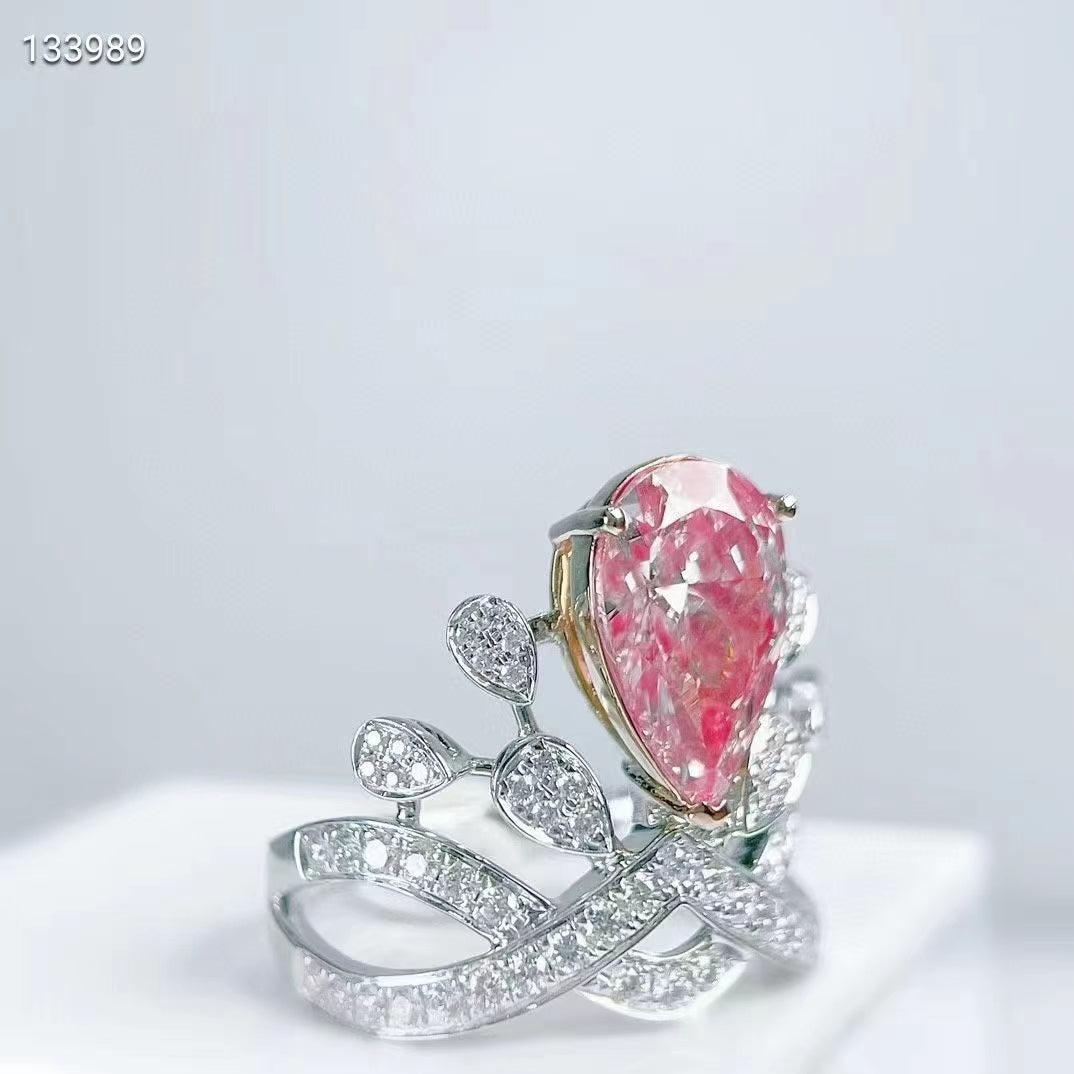 Infinite Seduction – 2.02 Carat Pink Diamond Ring with International Certificate