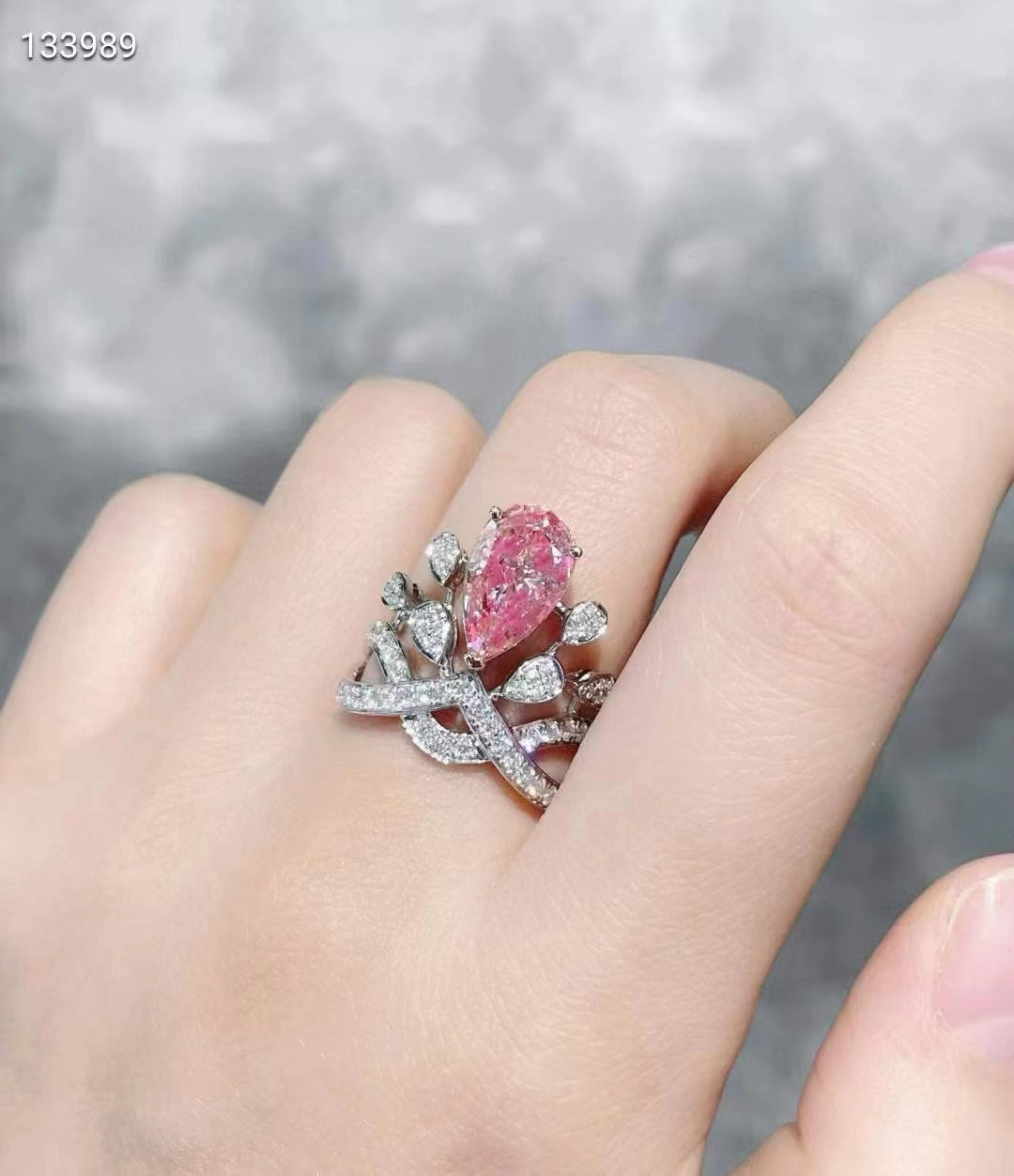 Infinite Seduction – 2.02 Carat Pink Diamond Ring with International Certificate