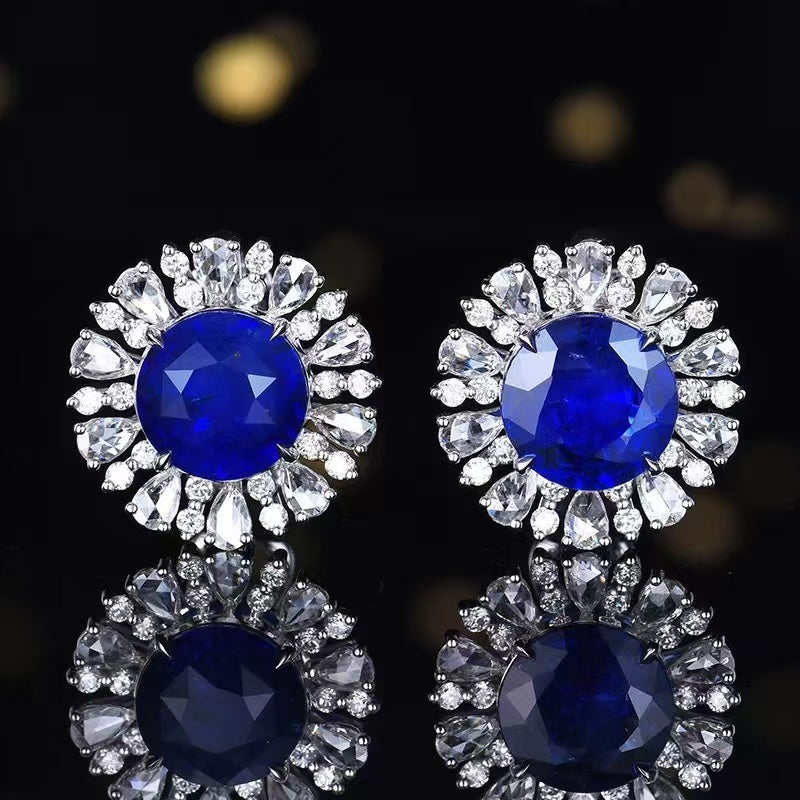 Sapphire Dream of the Extra Class Earrings – Luxury in Vivid Blue