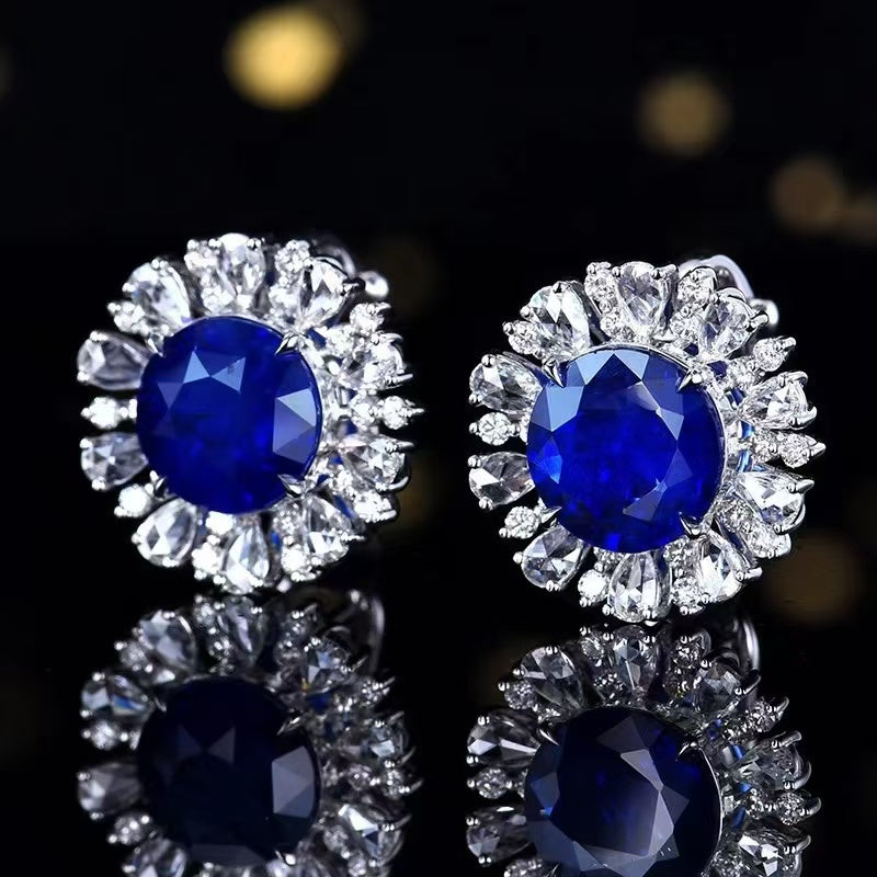 Sapphire Dream of the Extra Class Earrings – Luxury in Vivid Blue