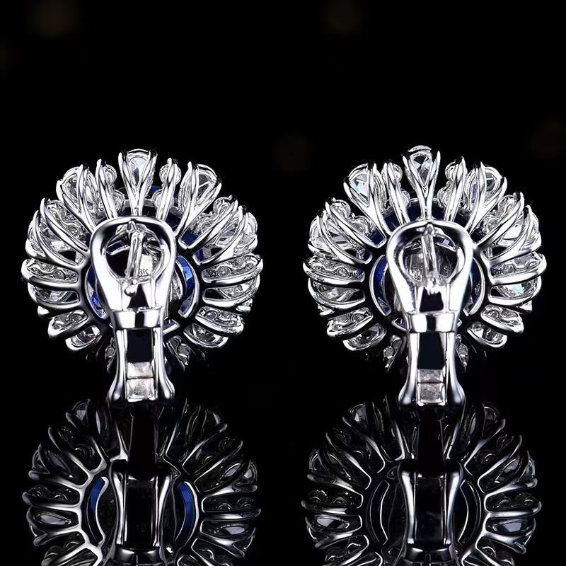 Sapphire Dream of the Extra Class Earrings – Luxury in Vivid Blue