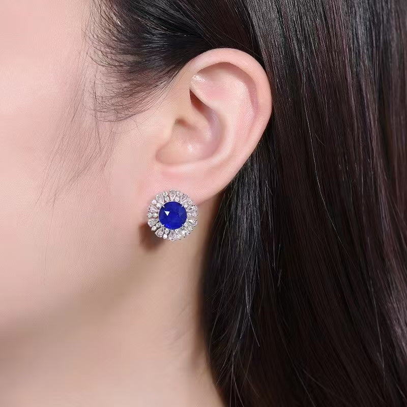 Sapphire Dream of the Extra Class Earrings – Luxury in Vivid Blue