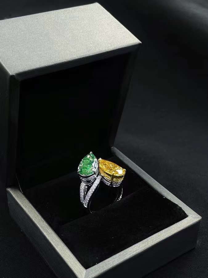 The Crown Jewel: GIA-Certified 8.05ct Pear Cut Diamond Ring in 18k Gold