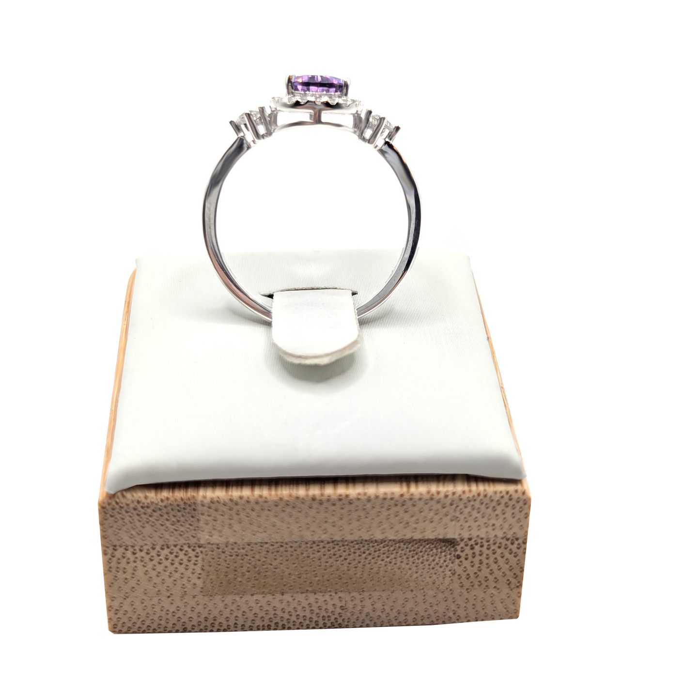 Violet Drop – Elegant Ring in Sterling Silver