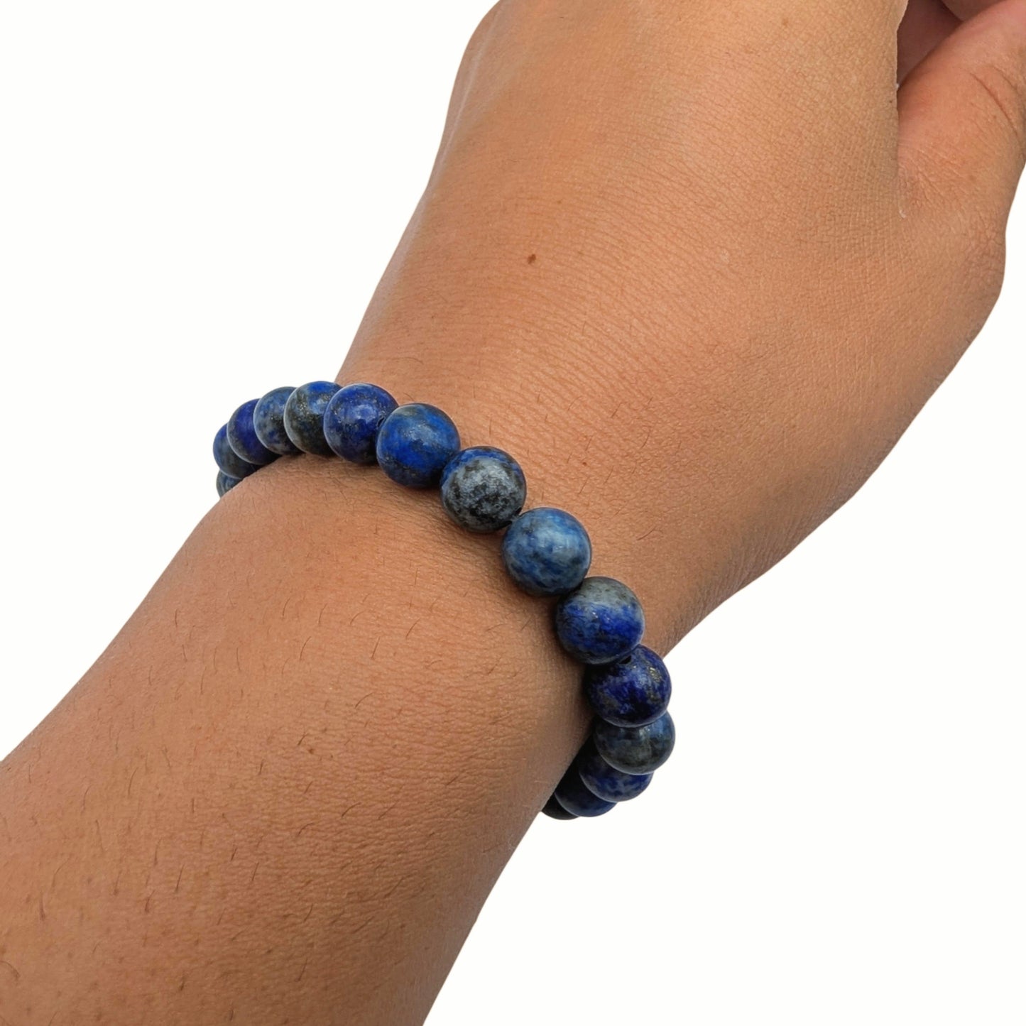 Sternenweisheit – Handgefertigtes Lapislazuli Perlenarmband aus Indien