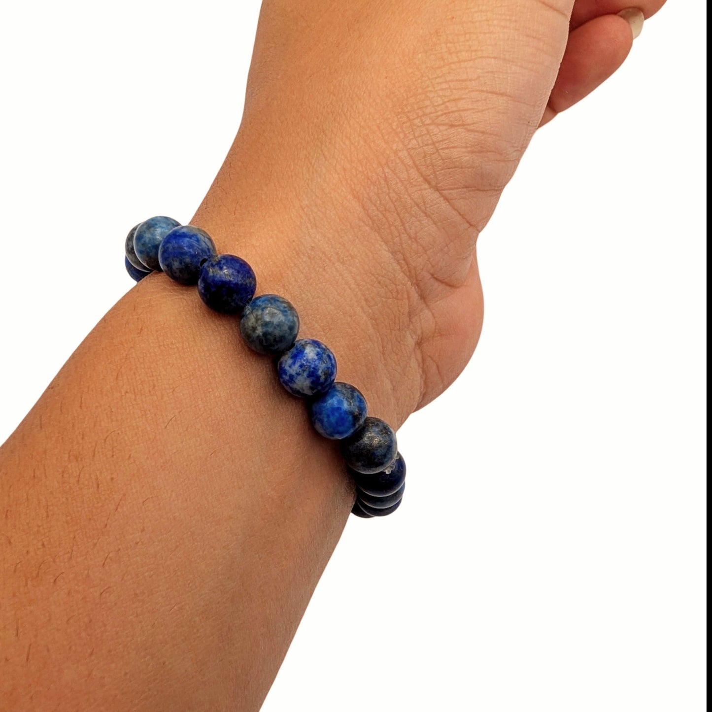 Sternenweisheit – Handgefertigtes Lapislazuli Perlenarmband aus Indien